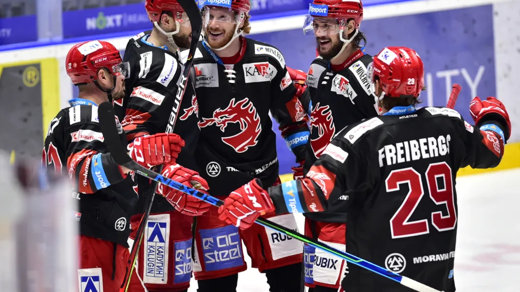 Hokejisté Třince se radují