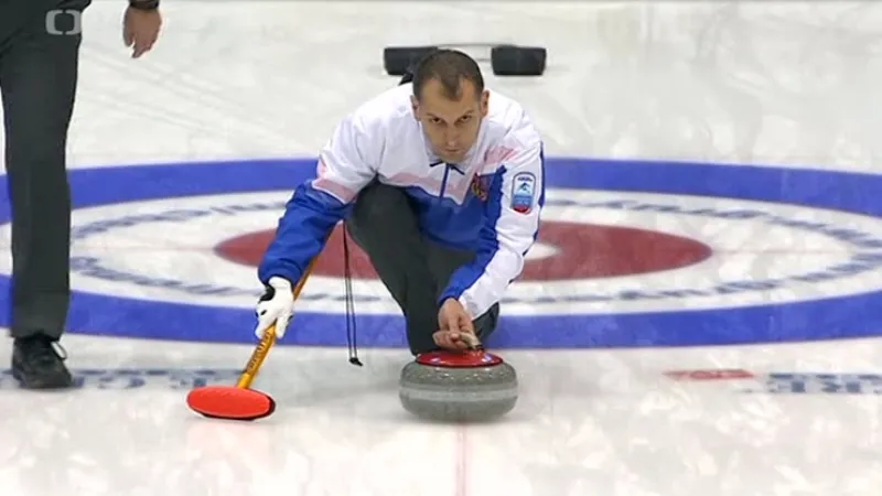 Sestřih curlingu Česko - Rusko