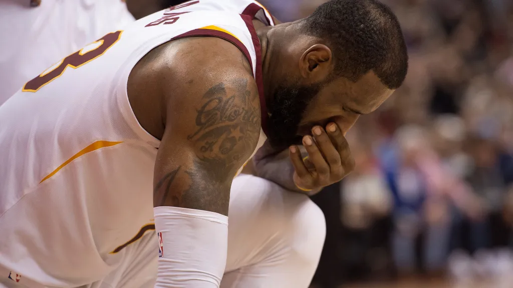 Zklamaný LeBron James