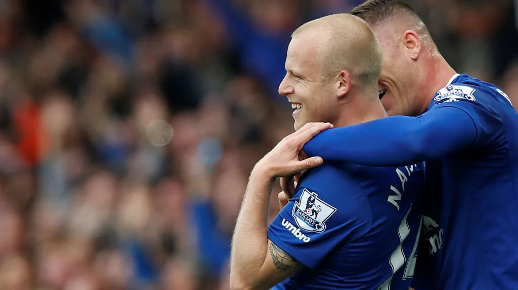 Slavící hráči Evertonu