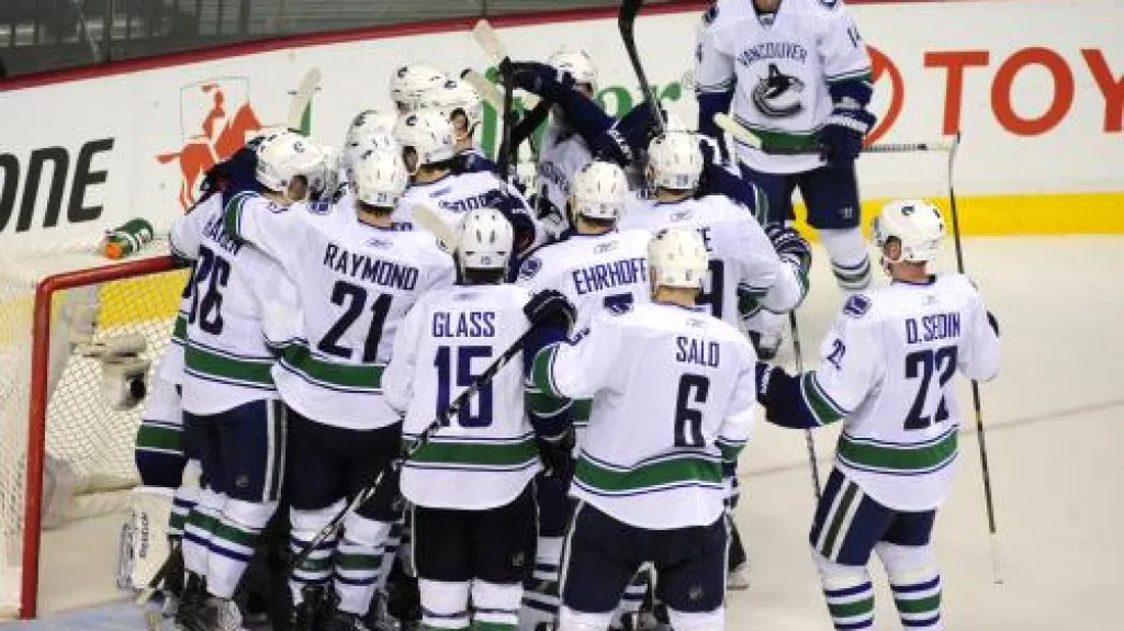 Radost hráčů Vancouveru