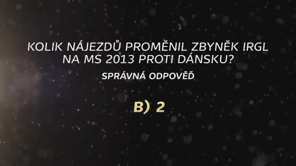 HOKEJOVÝ KVÍZ 15. 5. - SPRÁVNÁ ODPOVĚĎ
