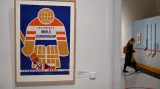 Na led! Plakát k mistrovství světa v hokeji v roce 1959