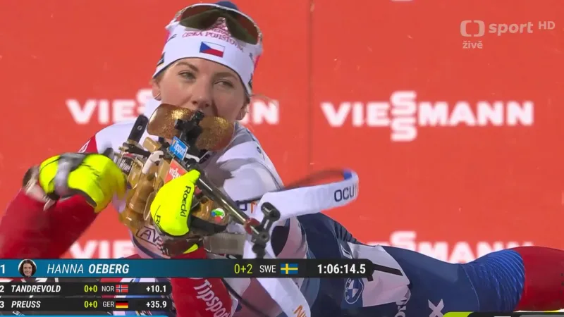 Sestřih štafety biatlonistek v Östersundu