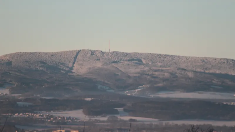 Kleť ze strany Českých Budějovic