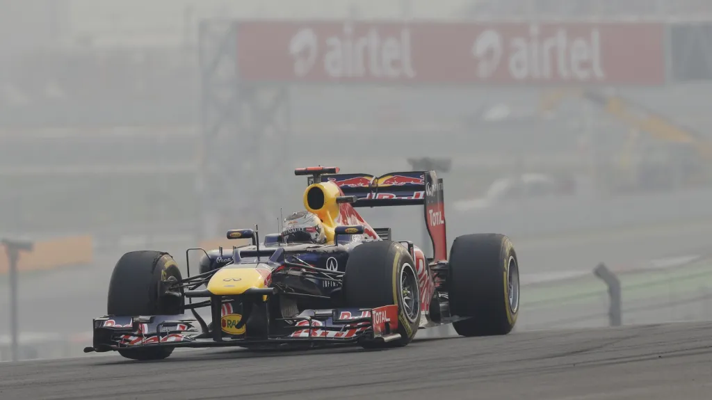 Sebastian Vettel během VC Indie