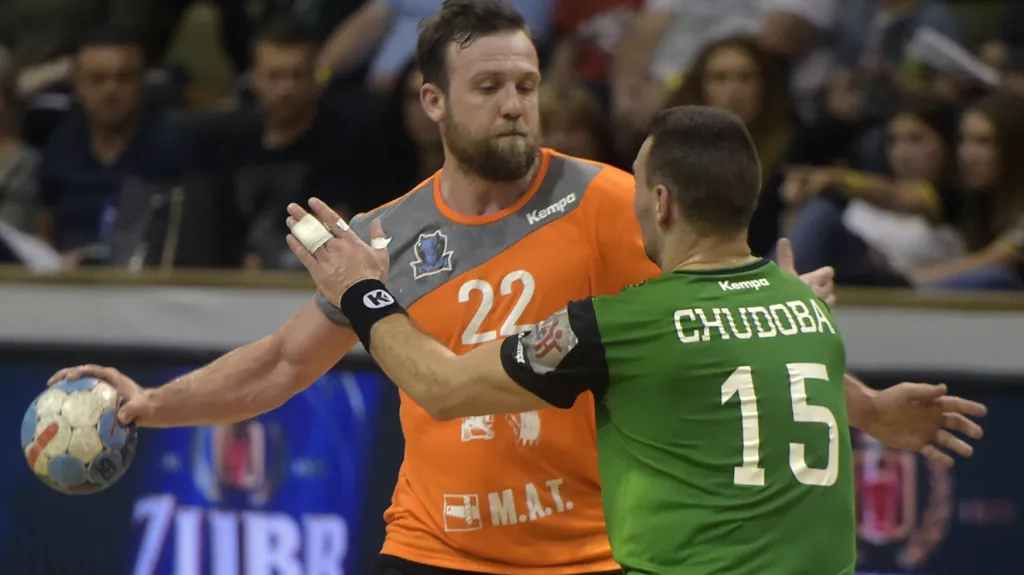 Michal Tonar z Plzně (vlevo) a Radim Chudoba z Karviné