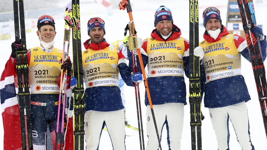 Vítězná norská štafeta