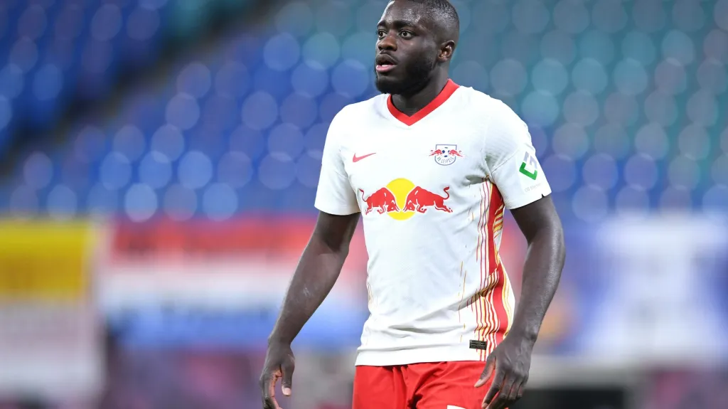 Dayot Upamecano v dresu Lipska