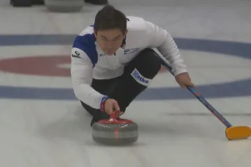 Skip české curlingové reprezentace Lukáš Klíma