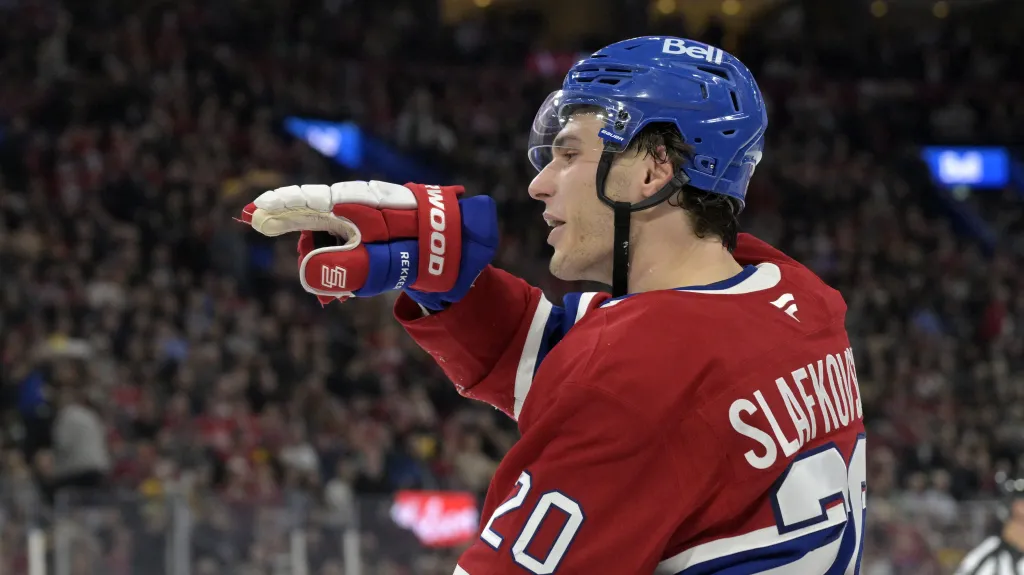 Juraj Slafkovský v dresu Montrealu
