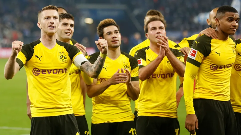 Radost fotbalistů Dortmundu