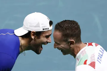 Matteo Berrettini se raduje z výhry