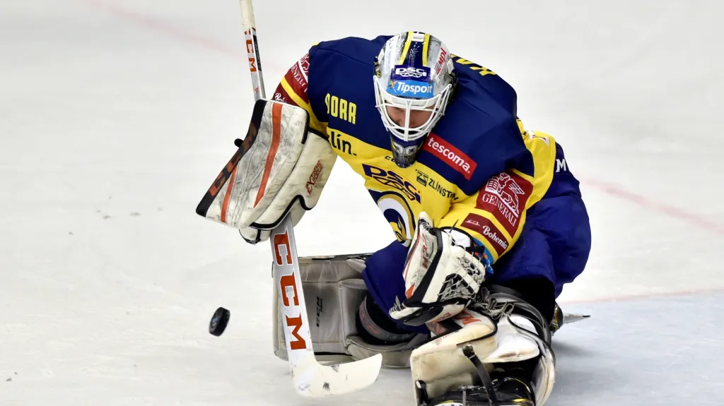 Zlínský brankář Libor Kašík