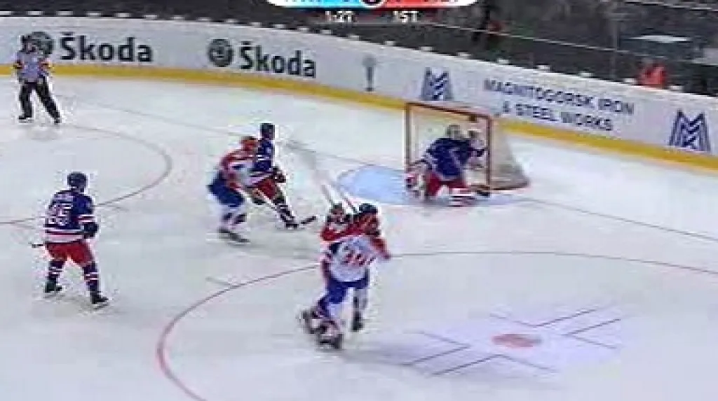Utkání New York Rangers - Metallurg Magnitogorsk