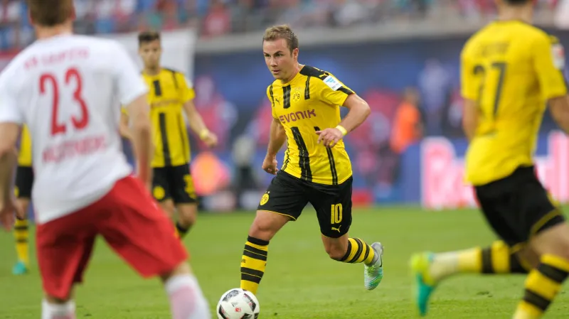 Mario Götze v utkání proti RB Lipsko