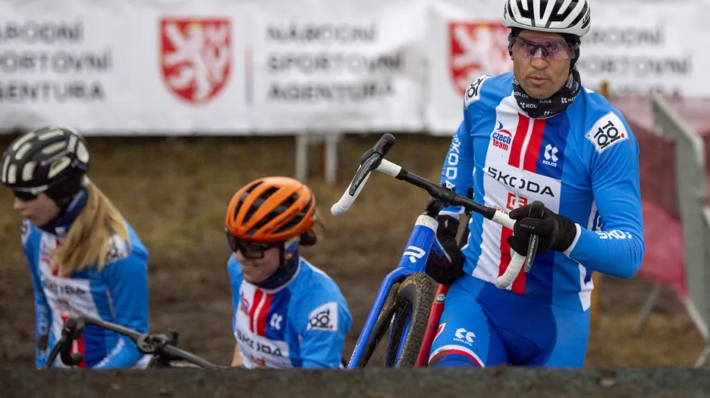 Zdeněk Štybar při tréninku v Táboře