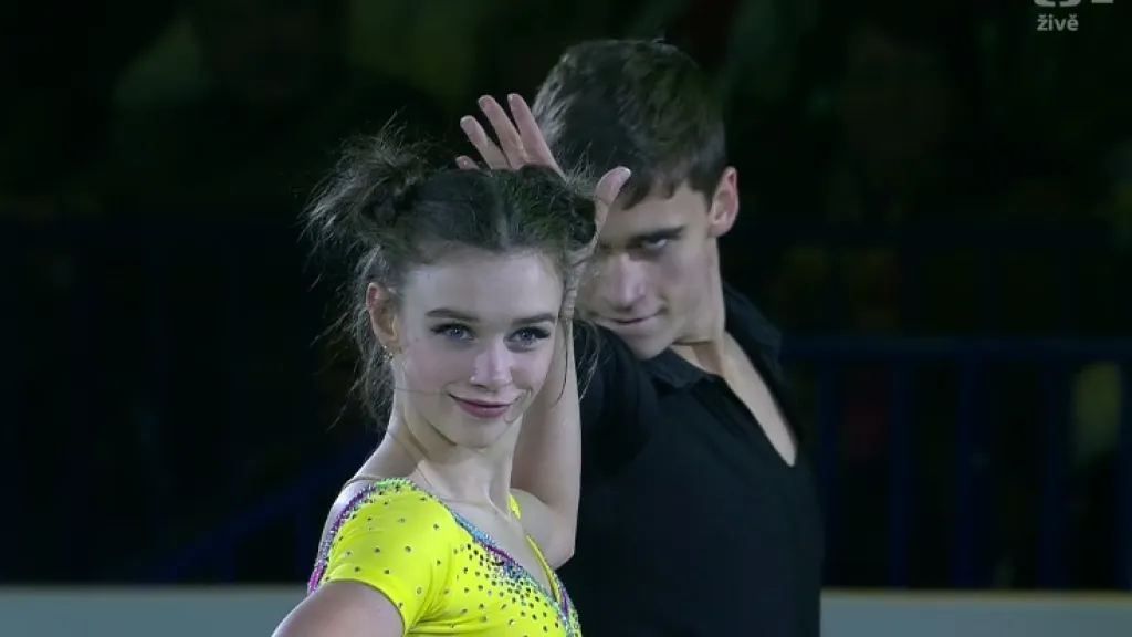 Exhibiční vystoupení Anny Duškové a Martina Bidaře