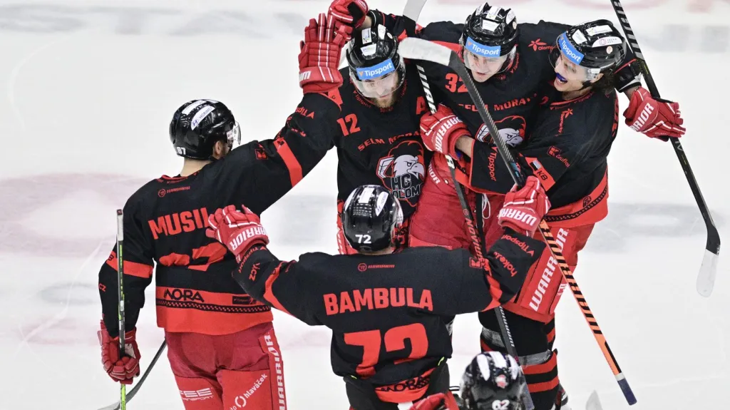 Hokejisté Olomouce se radují