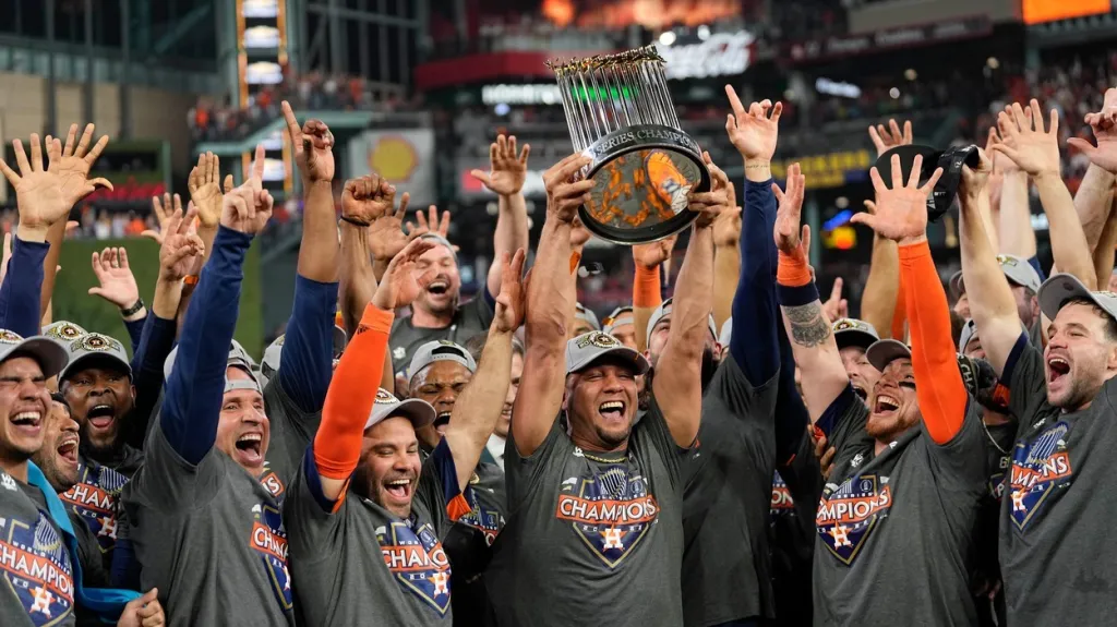 Baseballisté Houstonu slaví triumf ve Světové sérii
