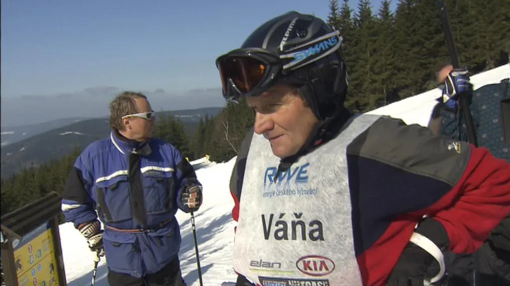 Josef Váňa na startu