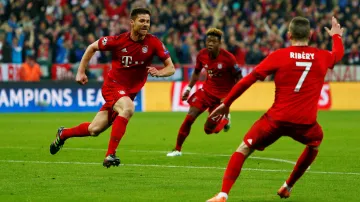 Radost hráčů Bayernu