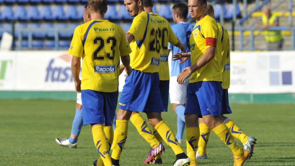 Slavící fotbalisté Zlína