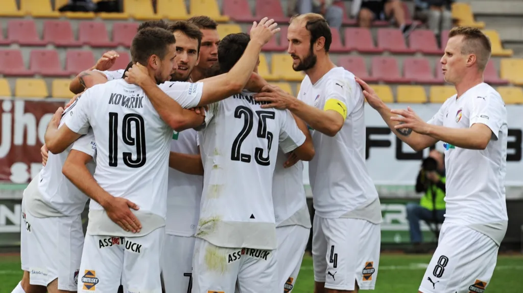 Radost fotbalistů Plzně