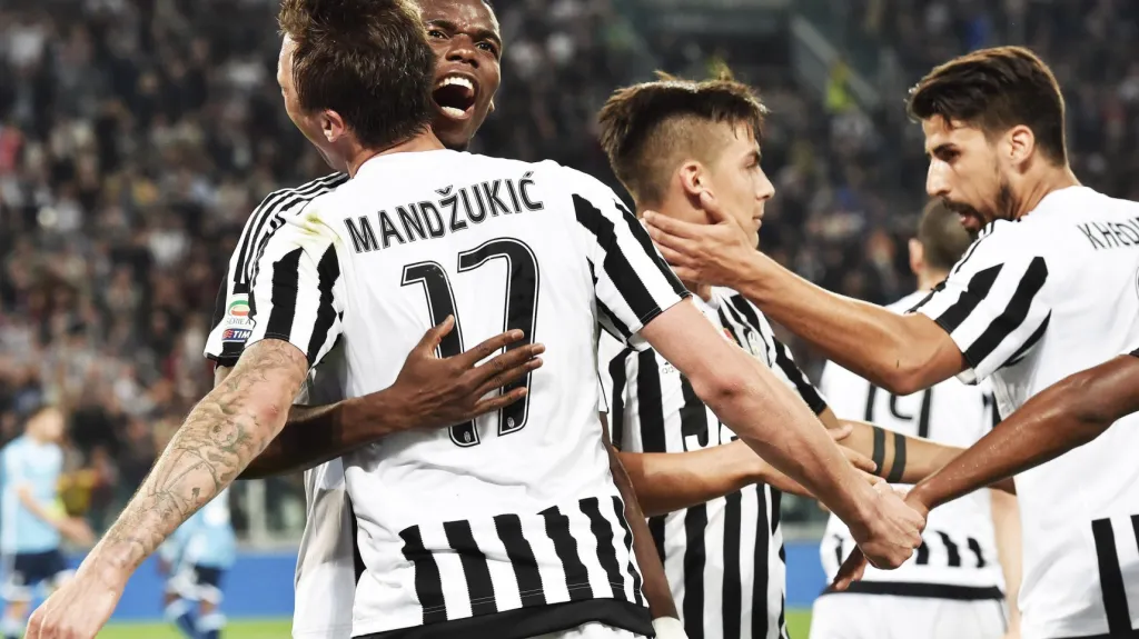 Radost hráčů Juventusu