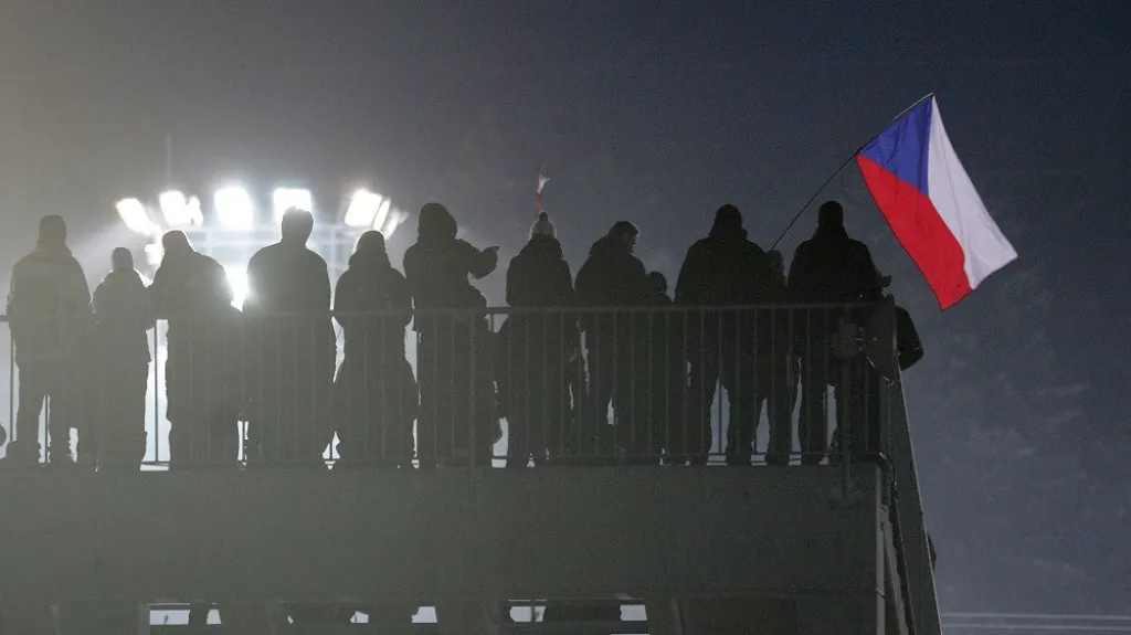 Fanoušci na biatlonovém MS