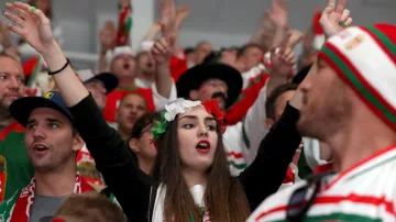 Maďarští fanoušci na MS