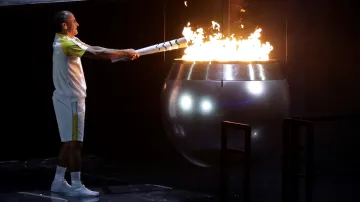 Vanderlei Cordeiro de Lima zapálil olympijský oheň