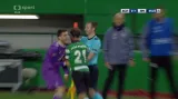 Moment v utkání Sporting - Real: Červená karta Pereiry (64. min.)