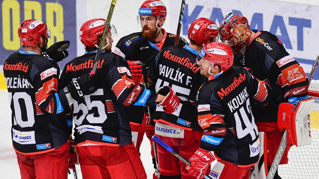 Radost hokejistů Hradce Králové