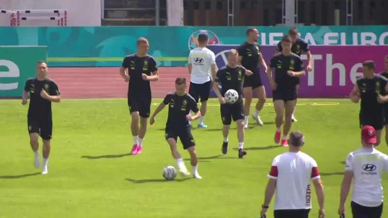 Fotbalová reprezentace se chystá na Chorvaty