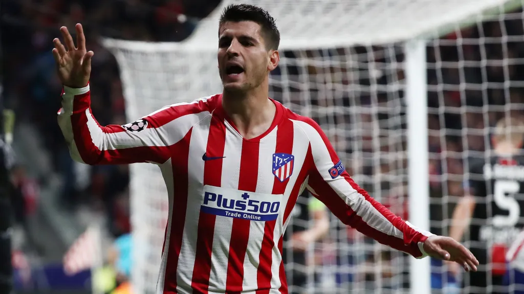 Útočník Atlética Álvaro Morata