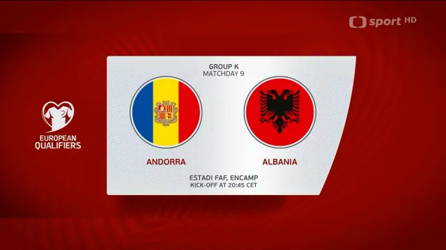 Sestřih utkání Andorra – Albánie
