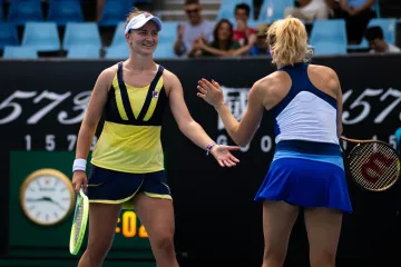 Barbora Krejčíková a Kateřina Siniaková