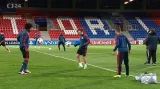 Reportáž Davida Kalouse před startem zápasu Plzeň - Bayern