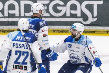 Radost hokejistů Komety