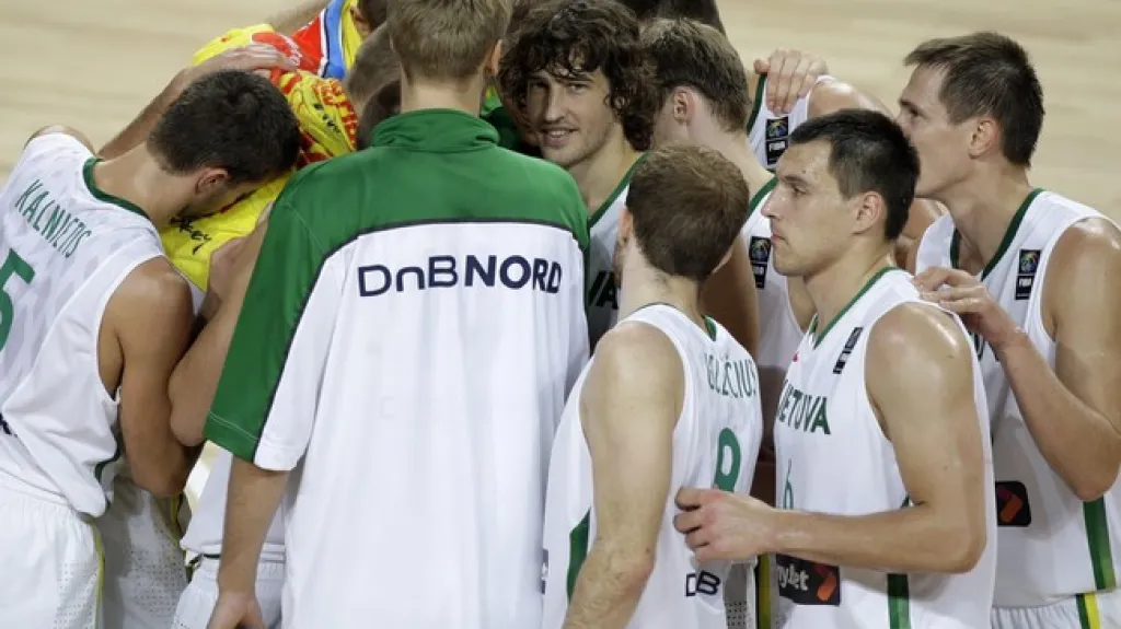 Radost basketbalistů Litvy