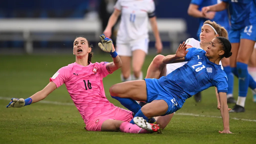 Olivie Lukášová v dresu české reprezentace