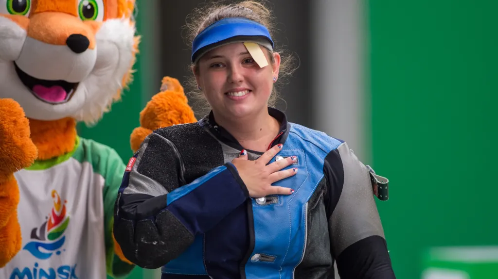 Nikola Mazurová na Evropských hrách v Minsku