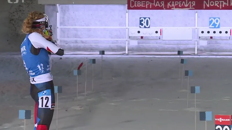 Davidová a Krčmář skončili ve sprintu v Kontiolahti v TOP 10