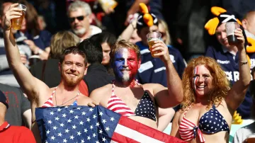 Fanoušci na MS v ragby