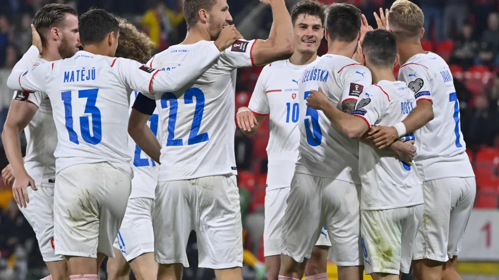 Slavící čeští fotbalisté