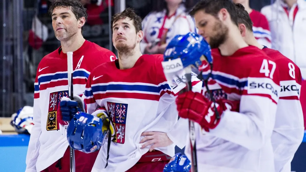 Zklamaní čeští hokejisté