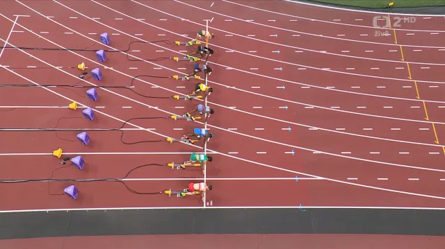 Semifinále 100 metrů žen