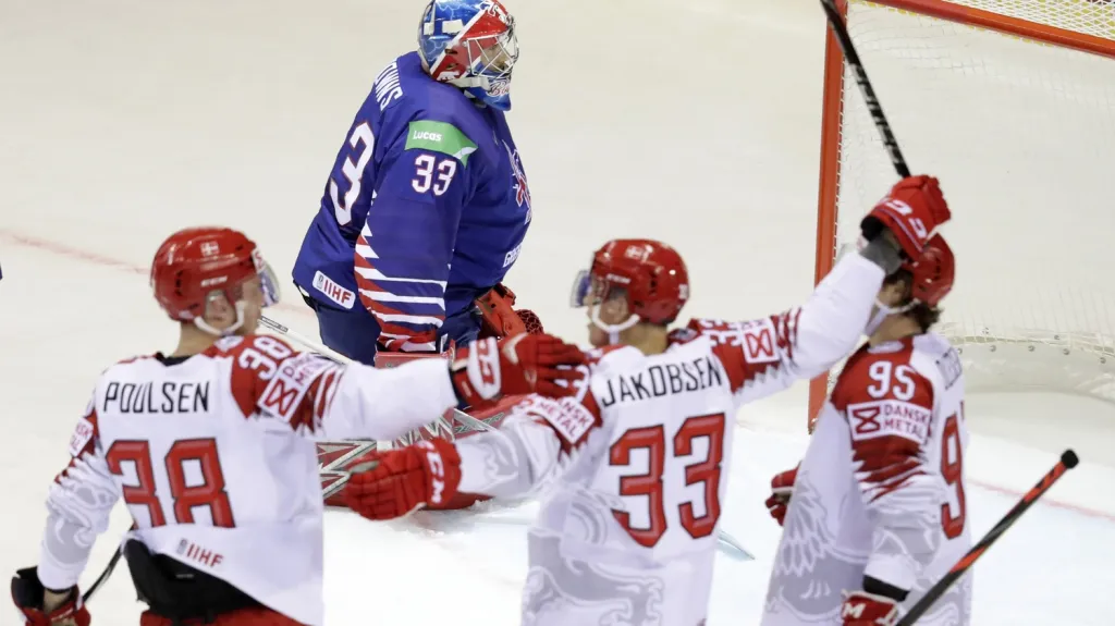 Radost hokejistů Dánska