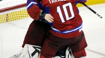 Hokejisté Ruska se radují z postupu do finále